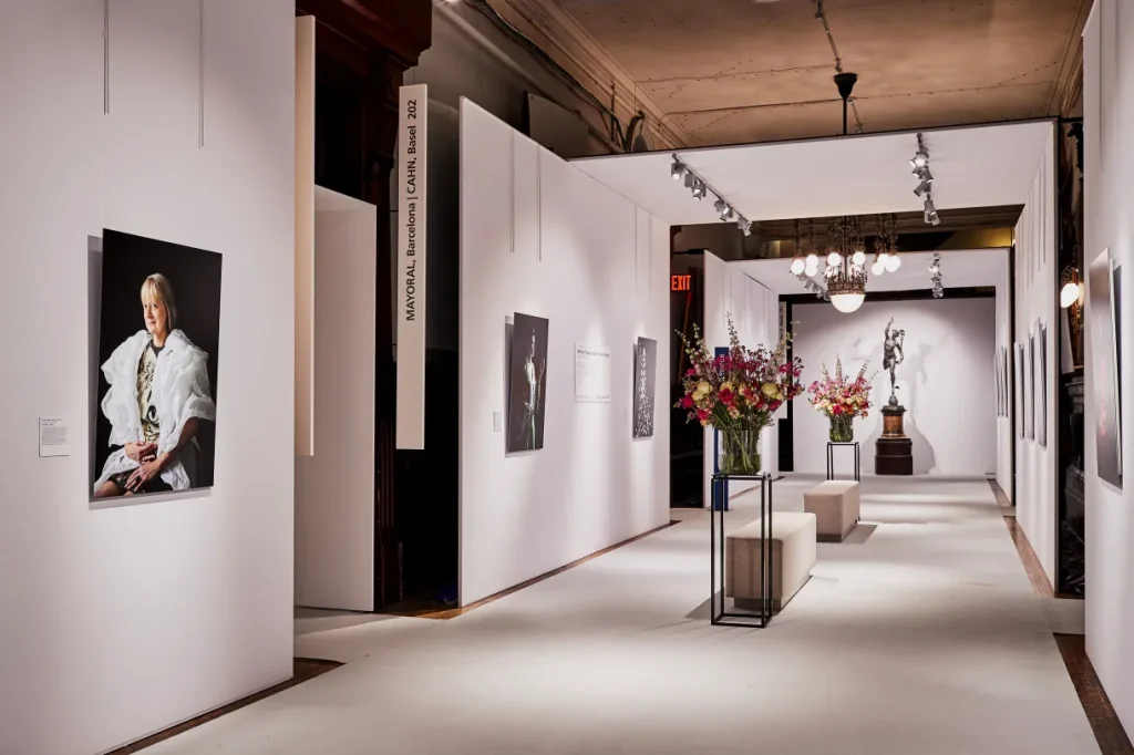 toepassingsvoorbeeld van stoffen wandbekleding in standbouw