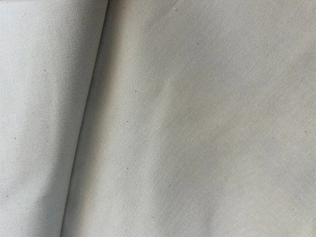 canvas stof uitgerold